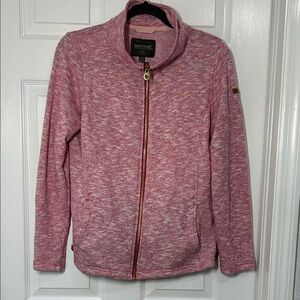 Regatta Great Outdoors Pink Red Hue Zip-Up Sweater US women Large